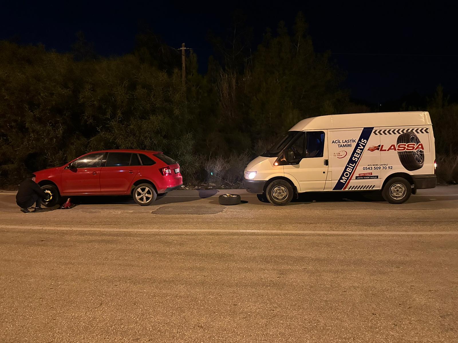 Adana mobil lastikçi otoban müdahale 1